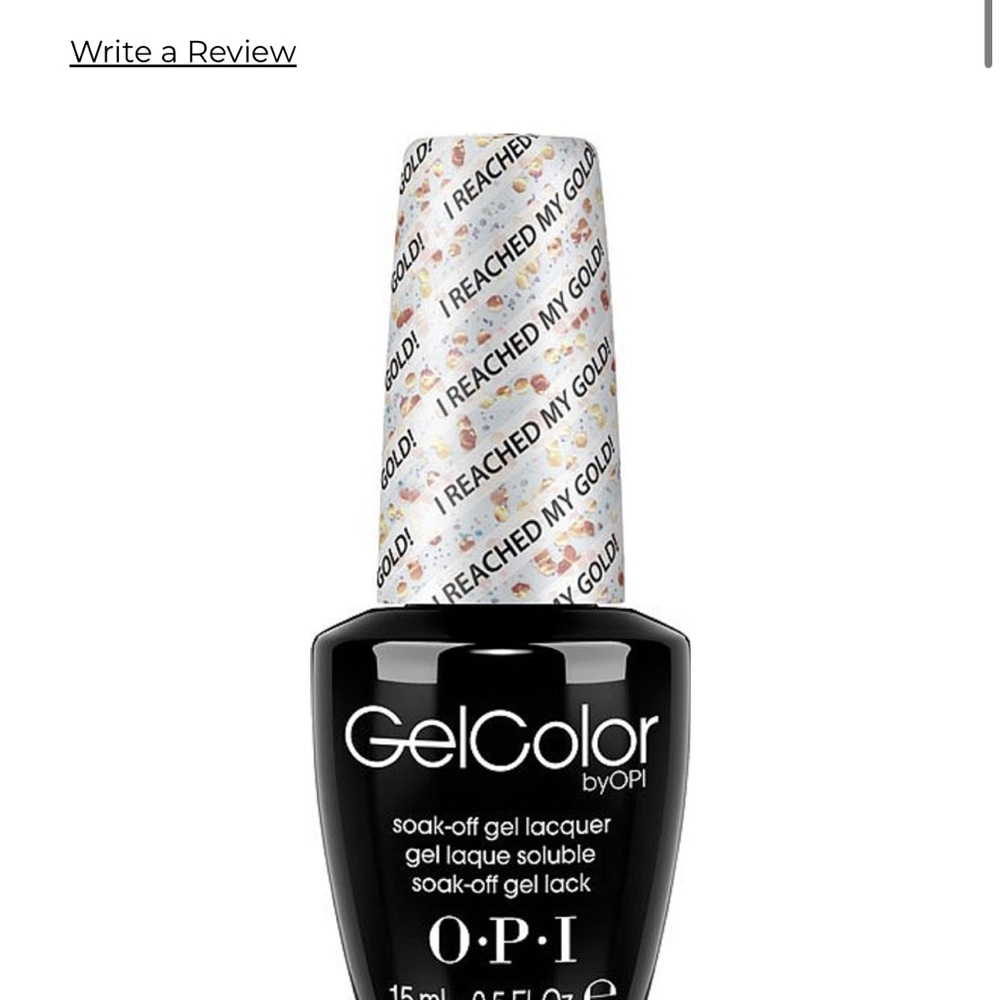 OPI GELCOLOR .5OZ (BLK) #GC G02 I REACHED MY GOLD